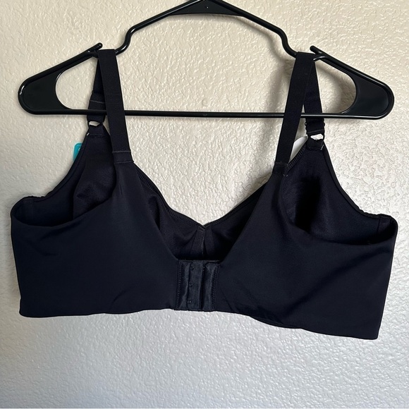 NWT Vanity Fair Radiant Womens Back Smoothing Underwire Bra Midnight Black - Picture 4 of 11